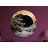 Arbre de vie rond Niveau (Dimensions du tableau 33,5 x 32,5 cm, Finition Mate)