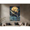 71589 obraz mesacny spev velryby format du tableau a1 couleur du cadre sans cadre finition 3d