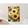 71763 obraz malovane slnecnice format du tableau a1 couleur du cadre sans cadre finition 3d