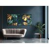 Trojdielny obraz Monstera (Format du tableau A1, Couleur du cadre Sans cadre, Finition 3D)
