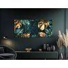 Trojdielny obraz Monstera (Format du tableau A1, Couleur du cadre Sans cadre, Finition 3D)