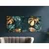 Trojdielny obraz Monstera (Format du tableau A1, Couleur du cadre Sans cadre, Finition 3D)