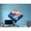 Tableau Silence des montagnes (Dimensions du tableau 28 x 29,5 cm, Finition Mate)