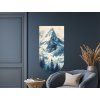 Tableau Calme sous le Cervin (Dimensions du tableau 62 x 32,5 cm, Finition Mate)