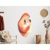 Tableau Vierge à l'Enfant (Dimensions du tableau 45,5 x 26,5 cm, Finition Mate)