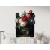 Tableau Bouquet romantique dans un vase (Dimensions du tableau 33,5 x 25 cm, Finition Mate)