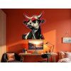 Tableau Vache stylée (Dimensions du tableau 42 x 35 cm, Finition Mate)