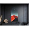 Tableau mural Dune de sable rouge (Dimensions du tableau 56 x 26,5 cm, Finition Mate)
