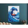 72081 obraz lodka vo vlnach format du tableau a1 couleur du cadre sans cadre finition 3d