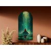 Obraz Meditácia na jazere (Dimensions du tableau 130 x 65 cm, Finition 3D)