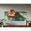 Tableau mural Douceur estivale (Dimensions du tableau 19 x 35 cm, Finition Mate)