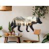 Tableau mural Horizon du loup (Dimensions du tableau 30 x 60 cm, Finition Mate)