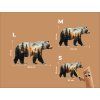 Tableau Paysage de l'ours (Dimensions du tableau 38,5 x 60 cm, Finition Mate)