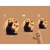 Tableau mural Ours et papillons (Dimensions du tableau 45 x 38,5 cm, Finition Mate)