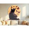 Tableau mural Ours et papillons (Dimensions du tableau 45 x 38,5 cm, Finition Mate)