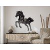 Obraz Čierny žrebec (Dimensions du tableau 90 x 83 cm, Finition 3D)