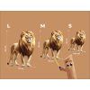 Tableau mural Lion fier (Dimensions du tableau 45 x 35 cm, Finition Mate)