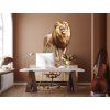 Tableau mural Lion fier (Dimensions du tableau 45 x 35 cm, Finition Mate)