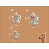 Tableau mural Princesse et licorne (Dimensions du tableau 48 x 41 cm, Finition Mate)