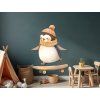 Décoration Pingouin skateur (Dimensions du tableau 56 x 43 cm, Finition Mate)
