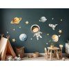 Ensemble de tableaux pour enfants Cosmonaute (Dimensions du tableau 42 x 84 cm, Finition Mate)