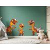 Obraz Malé dinosaury (Dimensions du tableau 125,5 x 240 cm, Finition 3D)