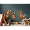 Tableau Petits dinosaures (Dimensions du tableau 47,5 x 91 cm, Finition Mate)
