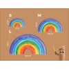 Detská dekorácia na stenu Dúha (Dimensions du tableau 89 x 165,5 cm, Finition 3D)