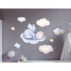 Décoration murale Petit ange rêveur (Dimensions du tableau 45 x 80 cm, Finition Mate)