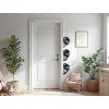 Décoration murale Pingouins curieux (Dimensions du tableau 130 x 25,5 cm, Finition Mate)