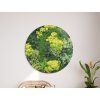 Tableau rond en mousse Verdure (impression UV) (Dimensions du tableau 33,5 x 33,5 cm, Finition Mate)