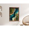 Tableau sur mousse Lagune (impression UV) (Dimensions du tableau 52,5 x 37 cm, Finition Mate)