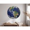 Tableau rond Planète Terre (Dimensions du tableau 31,5 x 31,5 cm, Finition Mate)