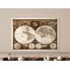 72999 mapa nova totius terrarum orbis format du tableau a1 couleur du cadre sans cadre finition 3d