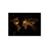 Mapa sveta v technologickom štýle (Format du tableau A1, Couleur du cadre Sans cadre, Finition 3D)