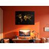 73029 6 mapa sveta v technologickom style format du tableau a1 couleur du cadre sans cadre finition 3d