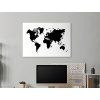 Minimalistická mapa sveta (Format du tableau A1, Couleur du cadre Sans cadre, Finition 3D)