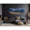 Tableau Alpes italiennes (Dimensions du tableau 28 x 67,5 cm, Finition Mate)