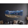 Tableau Alpes italiennes (Dimensions du tableau 28 x 67,5 cm, Finition Mate)