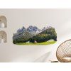 Tableau Dolomites italiennes (Dimensions du tableau 27 x 63 cm, Finition Mate)