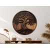 Strom života Remeslo predkov (Dimensions du tableau 90 x 90 cm, Finition 3D)