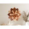 Mandala Fleur en bois (Dimensions du tableau 33,5 x 32 cm, Finition Mate)