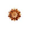 Mandala Rose en bois (Dimensions du tableau 33,5 x 34 cm, Finition Mate)