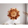 Mandala Rose en bois (Dimensions du tableau 33,5 x 34 cm, Finition Mate)
