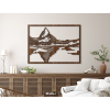 Drevený obraz Matterhorn (Dimensions du tableau 65 x 89 cm, Couleur du tableau Anthracite)