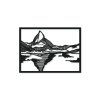 Drevený obraz Matterhorn (Dimensions du tableau 65 x 89 cm, Couleur du tableau Anthracite)