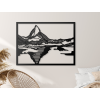 Drevený obraz Matterhorn (Dimensions du tableau 65 x 89 cm, Couleur du tableau Anthracite)