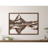 Drevený obraz Matterhorn (Dimensions du tableau 65 x 89 cm, Couleur du tableau Anthracite)