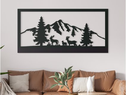 51951 6 fakep szarvasok a hegy alatt