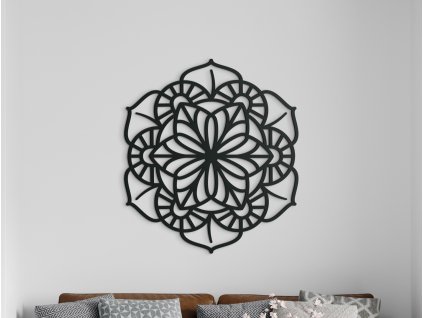 Geometrická mandala na stenu